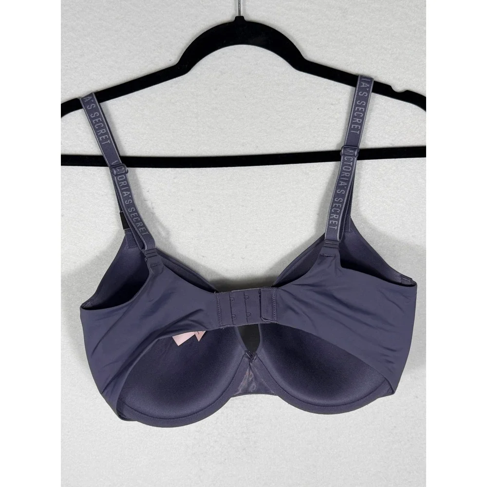 Victoria's Secret Bra Womens 34DDD Purple‎ T-Shirt Lightly Lined Demi Straps NEW